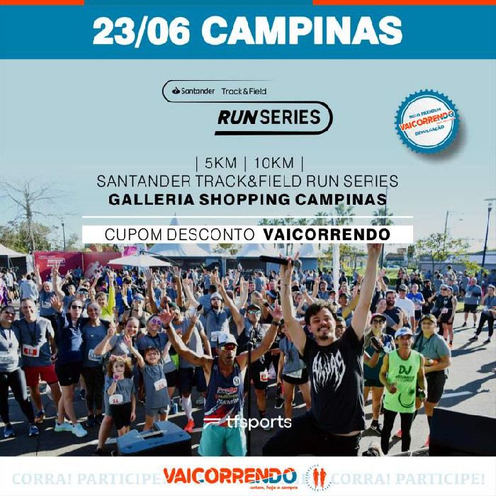 SANTANDER TRACK&FIELD RUN SERIES GALLERIA SHOPPING CAMPINAS
